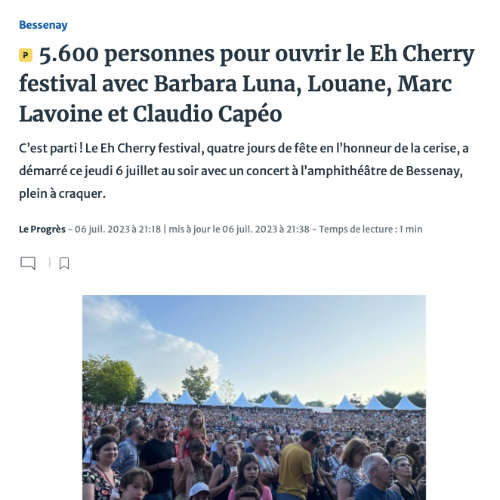 Barbara Luna festival Eh Cherry