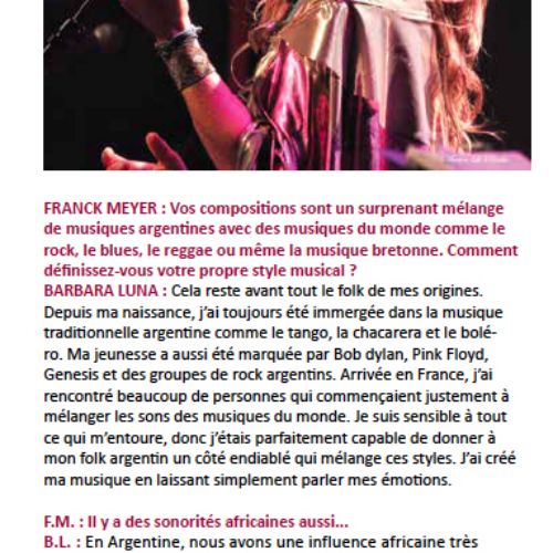 Barbara Luna : un folk argentin ouvert au monde